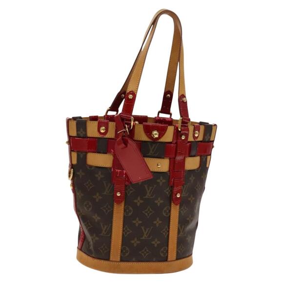 LOUIS VUITTON Monogram Ruby Neo Bucket Tote Bag Red M95613 - Picture 1 of 16